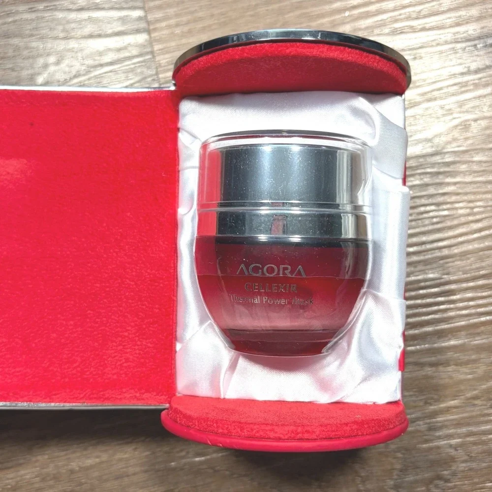 Agora Cellexir Thermal Power Mask Anti-Aging Warming Facial Treatment Red‎ Case